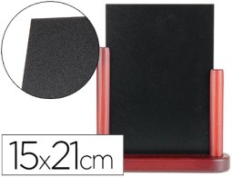 Pizarra negra Liderpapel doble cara 15x21cm.